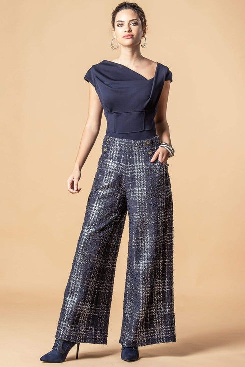 Hepburn Pant - Midnight Paris